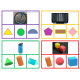 2D 3D shapes - Match images to shapes - Task Clip cards with Real Images